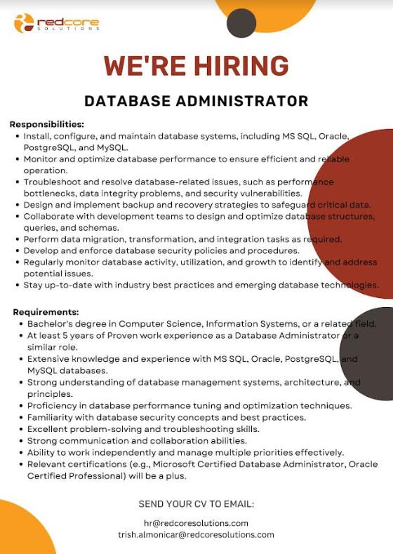 We’re Hiring! Database Administrator